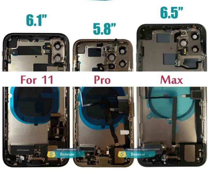 Compatible Back Housing For Iphone 11 Pro Max Rose Gold With Small Parts