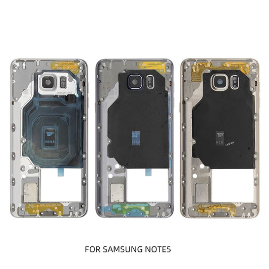 Replacement Middle Frame Bezel For Samsung Note 5 Blue