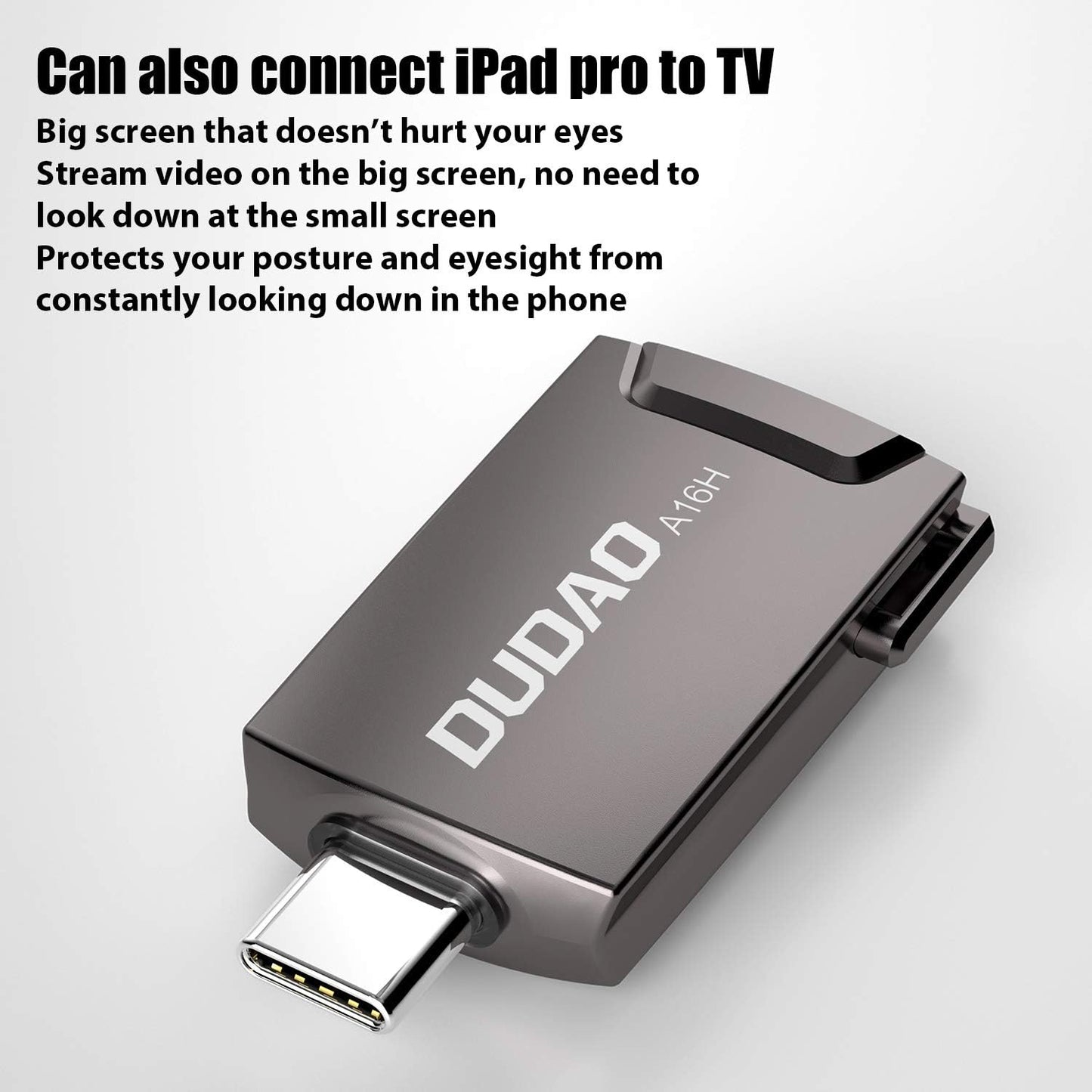 Dudao Adapter A16H USB-C to HDMI (grey)