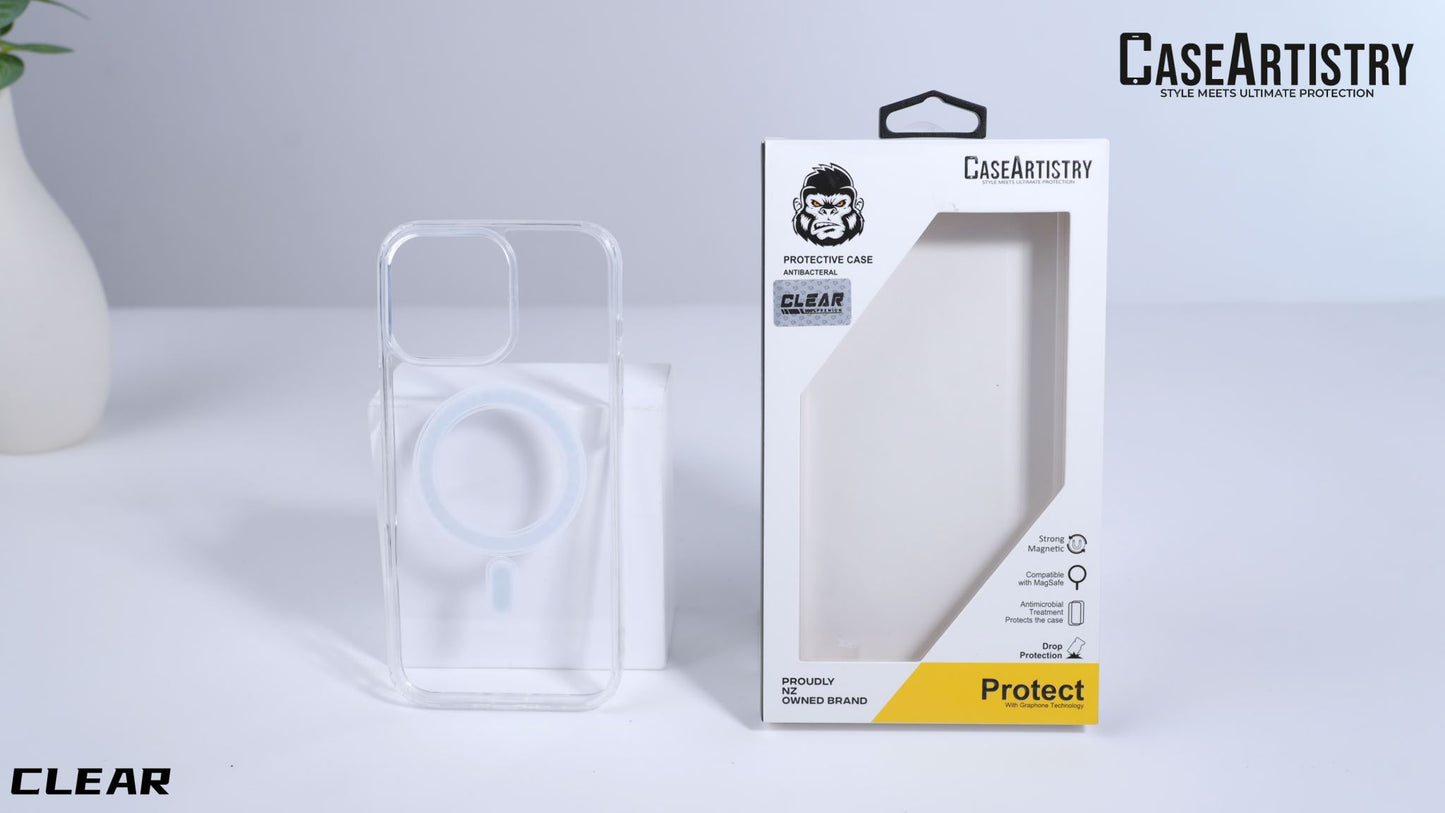 Case Artistry Mag Armor Clear Case For iPhone 14 Pro - Strong Magnet