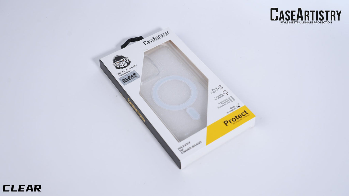 Case Artistry Mag Armor Clear Case For iPhone 16E - Strong Magnet
