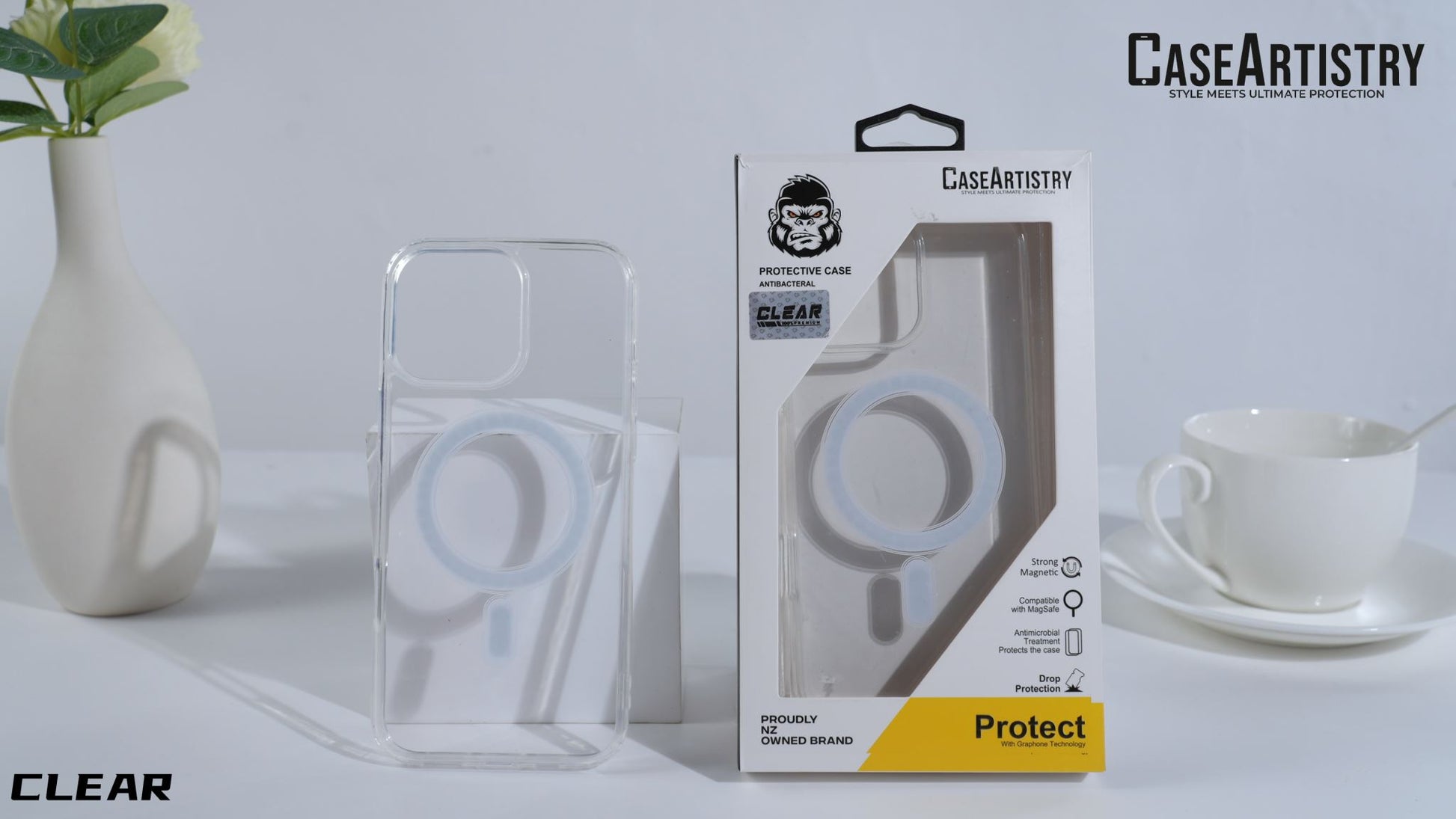 Case Artistry Mag Armor Clear Case For Samsung Galaxy S26 - Strong Magnet