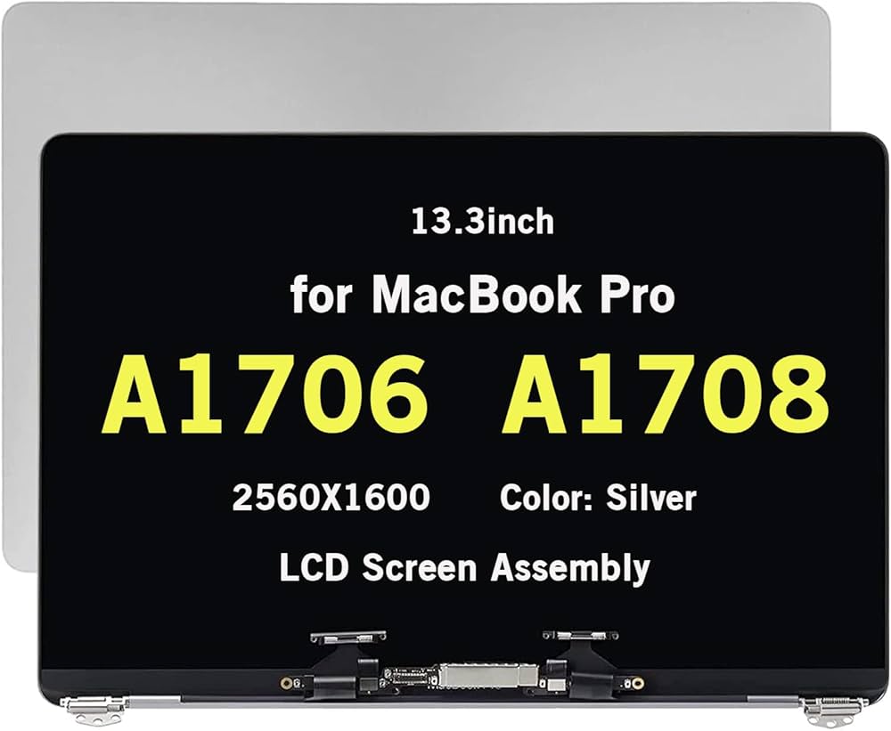 Compatible Pro 13″ Retina Late 2016 2017 Display Assembly A1706 / A1708 Silver