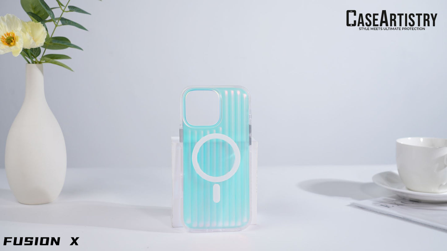 Case Artistry Corrugated Pattern Mag Armor Fusion X iPhone 15