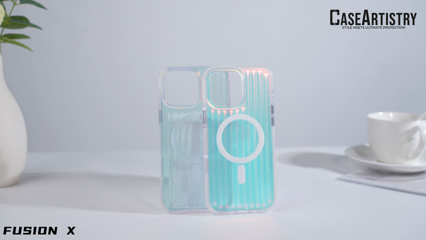 Case Artistry Corrugated Pattern Mag Armor Fusion X iPhone 16 Pro