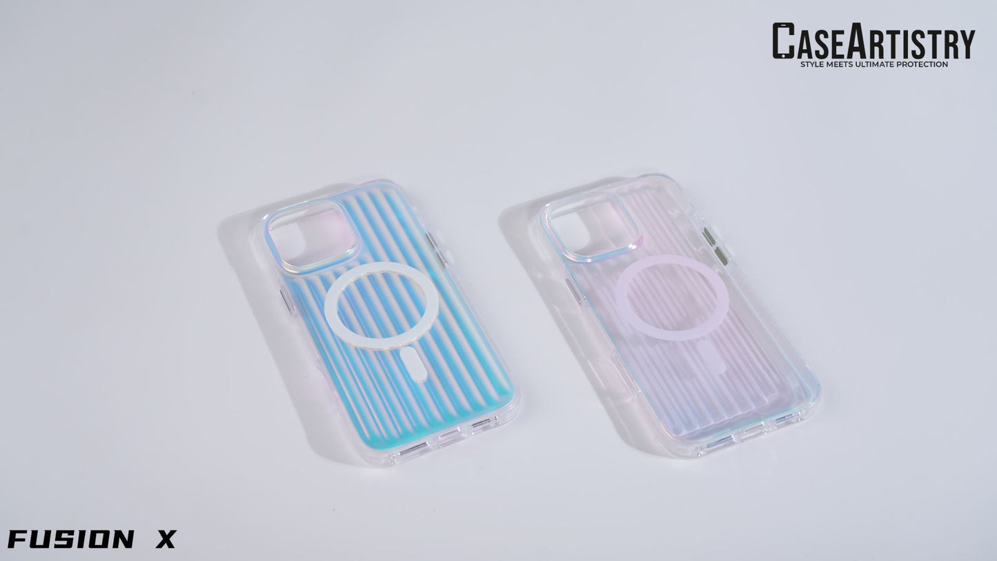 Case Artistry Corrugated Pattern Mag Armor Fusion X iPhone 15 Pro