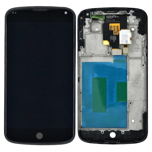 Replacement Lcd Screen With Frame Google Nexus 4 E960