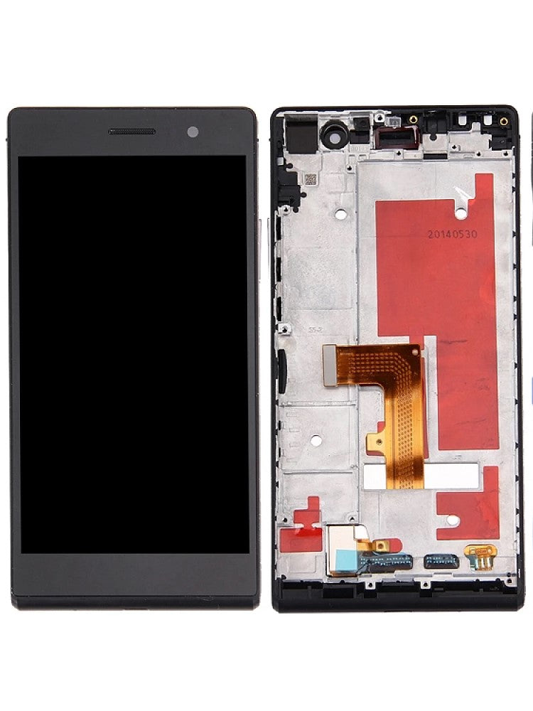 Replacement Lcd Digitizer Frame Screen Huawei Ascend P7 Black