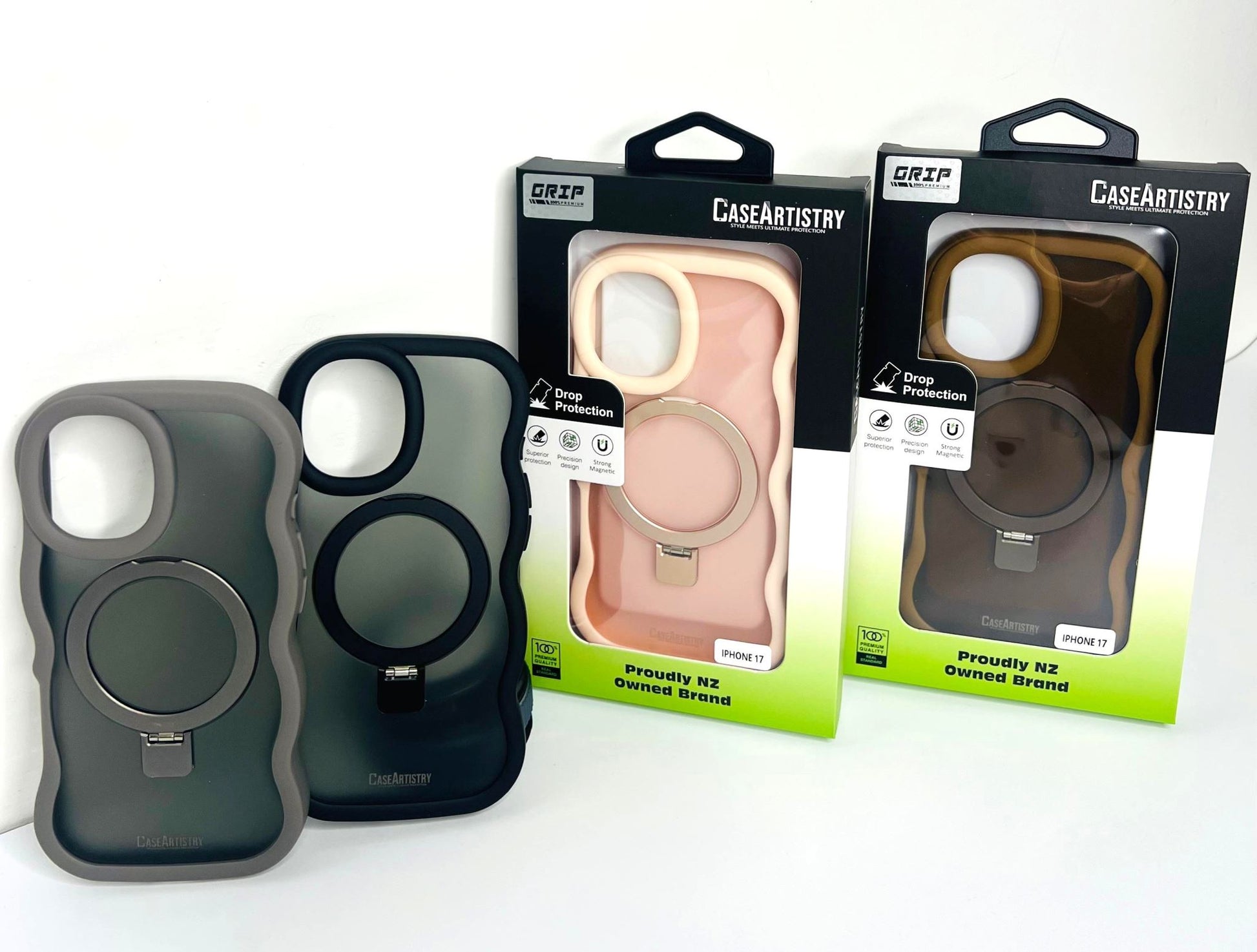 Case Artistry Magnetic Stand Grip Case For iPhone 17 Pro