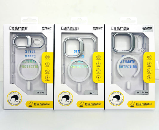 Case Artistry Magsafe Cam Ring Rhino Case For iPhone 17 Pro Max Clear