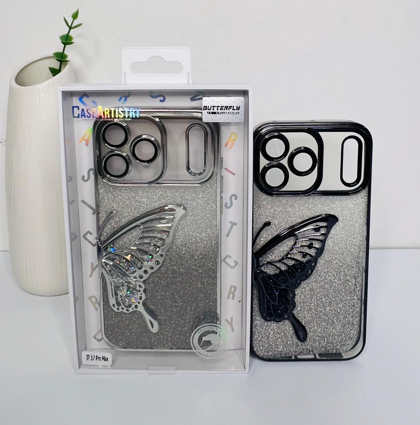 Case Artistry Sparkle Collection Butterfly Case For iPhone 17 Pro Max