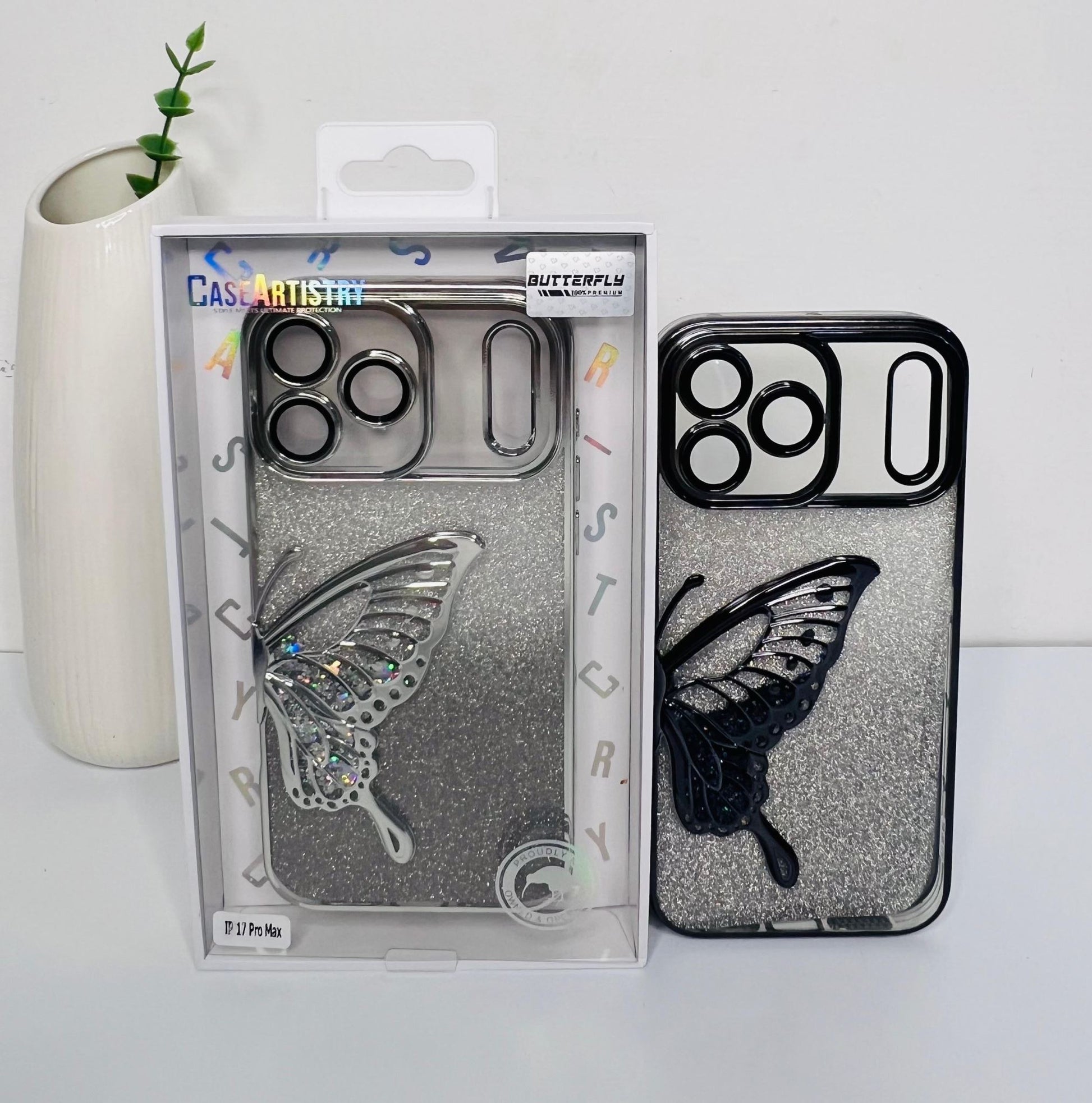 Case Artistry Sparkle Collection Butterfly Case For iPhone 17 Pro Max