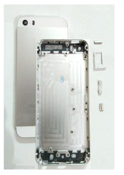 Compatible Rear battery housing for iphone 5s White / Silver