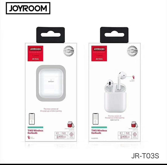 Joyroom Jr-t03s Double TWS Bluetooth Headset White without pop cover