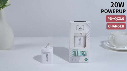 Power UP 20W + 18W USB + C Wall Adapter Charger