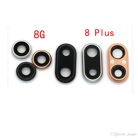 Replacement Back Camera Lens Cover Glass With Frame For iPhone 8 Plus 5.5"