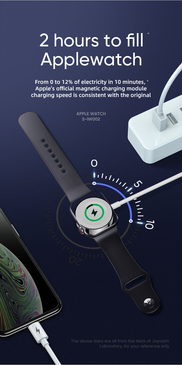 Joyroom 2 in 1 iWatch Magnetic Wireless Charger With lightning Cable