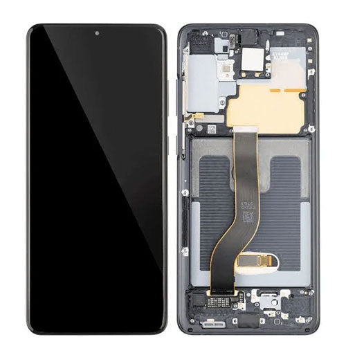 Replacement Lcd Screen with Frame Samsung Galaxy S20 Plus Black OEM