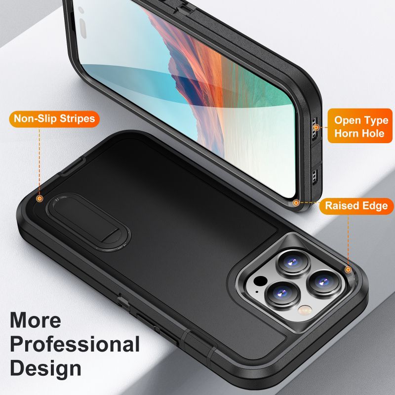 Adventure Rugged Back Case For iPhone 16 Plus Black