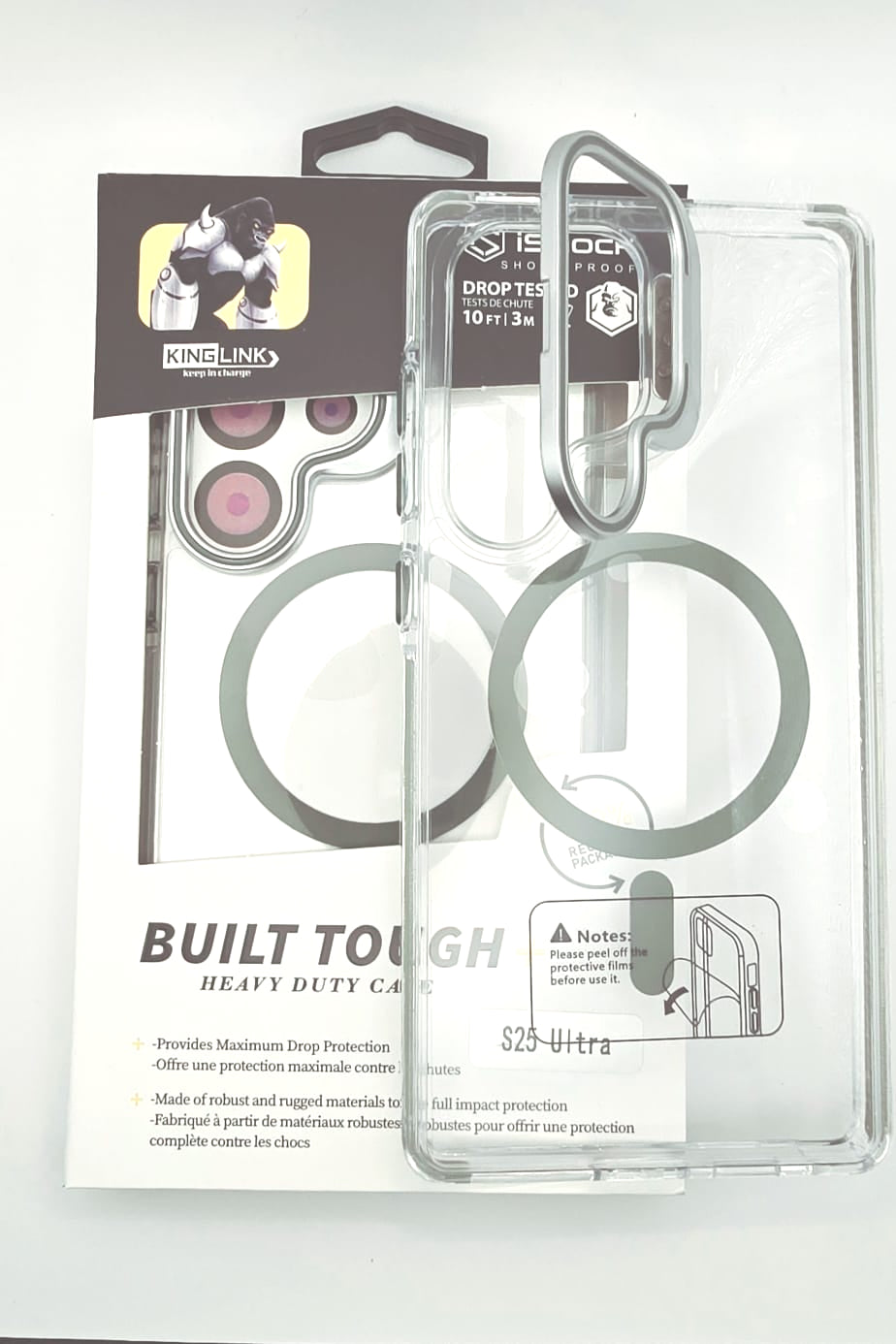Case Artistry Magsafe Cam Ring Rhino Case For Samsung Galaxy S25 Plus Clear