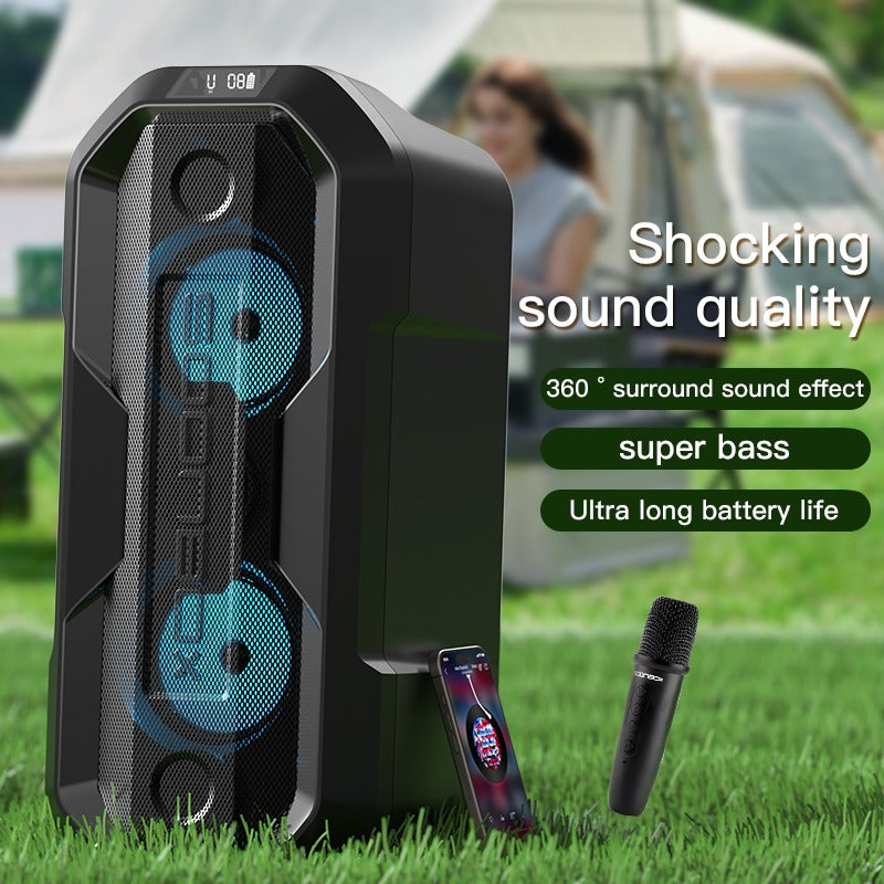 Soonbox Colorful Outdoor Bluetooth Speaker with Microphones 120W