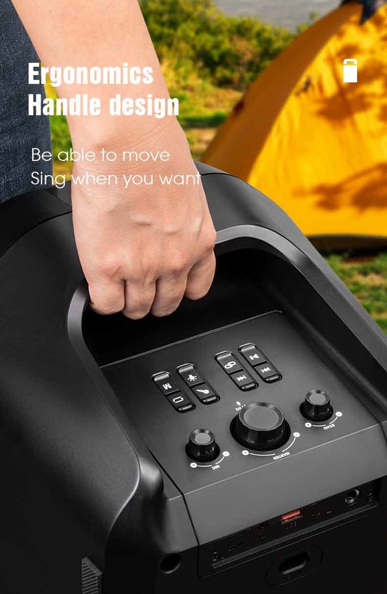 Soonbox Colorful Outdoor Bluetooth Speaker with Microphones 120W