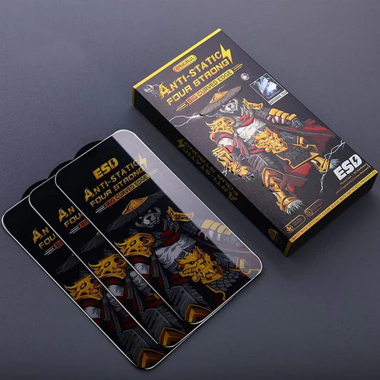 ESD Full Cover 9H Premium Tempered Glass For iPhone 17 Air Black