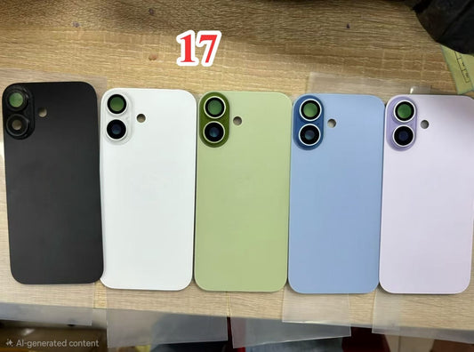 No Logo Back Glass With Bracket & Magnets iPhone 17 6.1" Blue