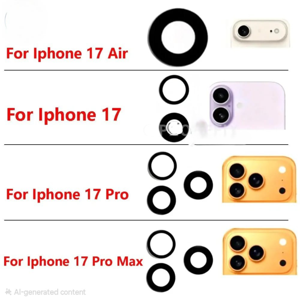 Replacement Back Camera Lens Cover Glass For iPhone 17 Pro