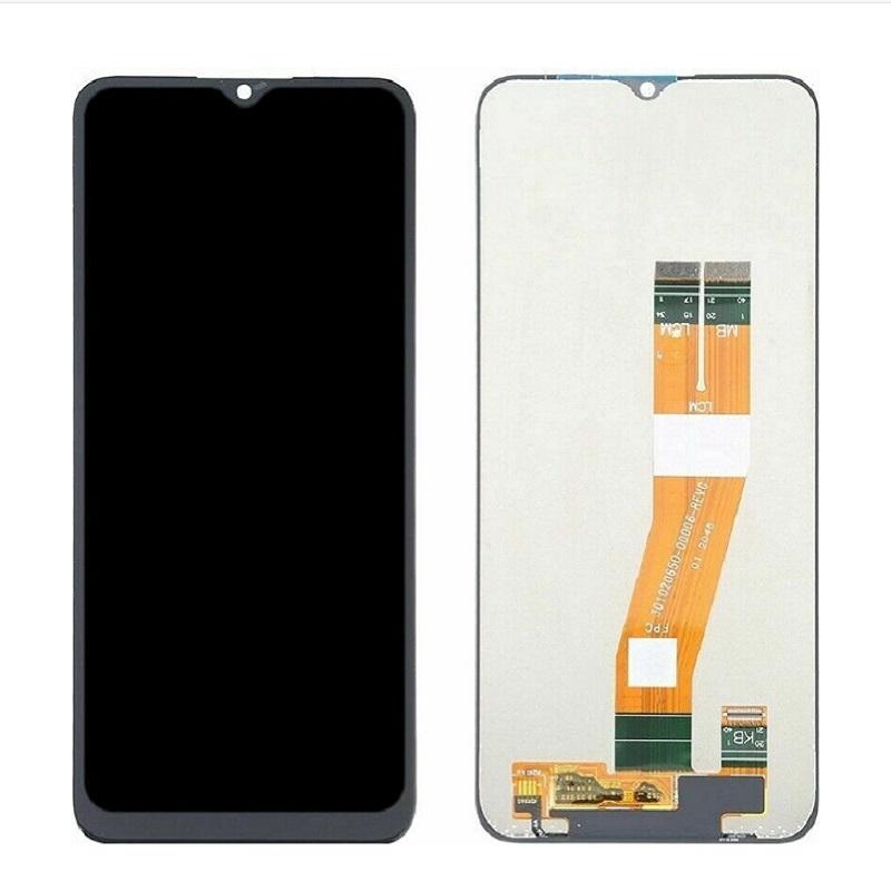 Replacement Lcd Screen Assembly for Samsung Galaxy A02S Black - Black Flex