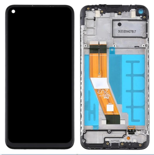 Replacement Lcd Screen With Frame for Samsung Galaxy A11 Black