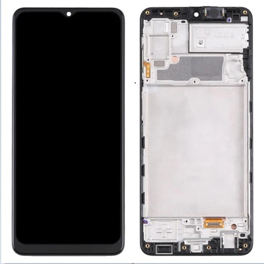 Replacement Lcd Screen With Frame For Samsung Galaxy A22 4G Black Oled