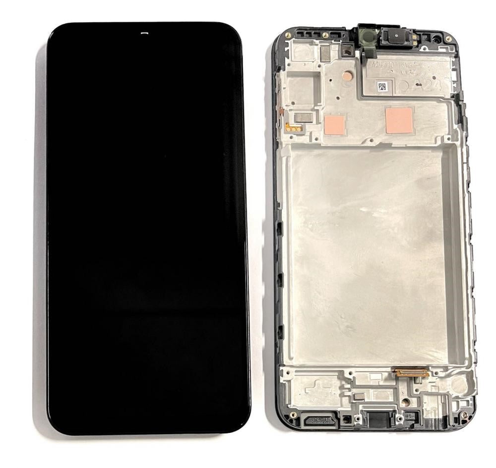 Replacement Lcd Screen With Frame for Samsung Galaxy A24 4G Black OEM