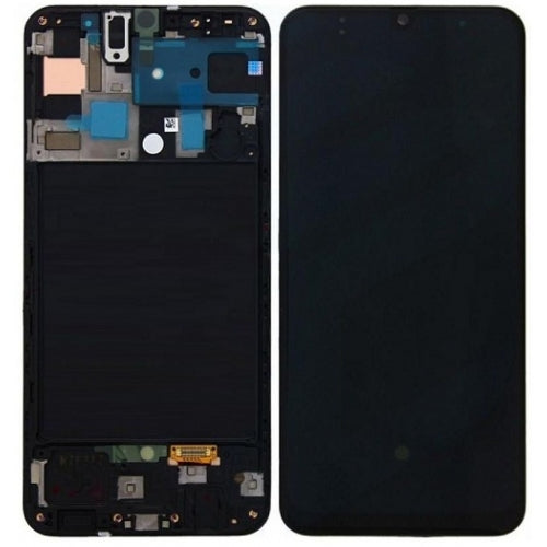 Replacement Lcd Screen Assembly With Frame for Samsung Galaxy A50s Black Oled