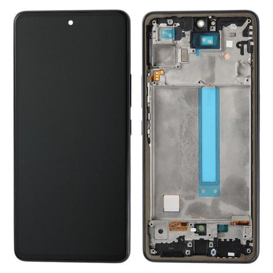 Replacement Lcd Screen Assembly With Frame for Samsung Galaxy A53 5G Black OEM