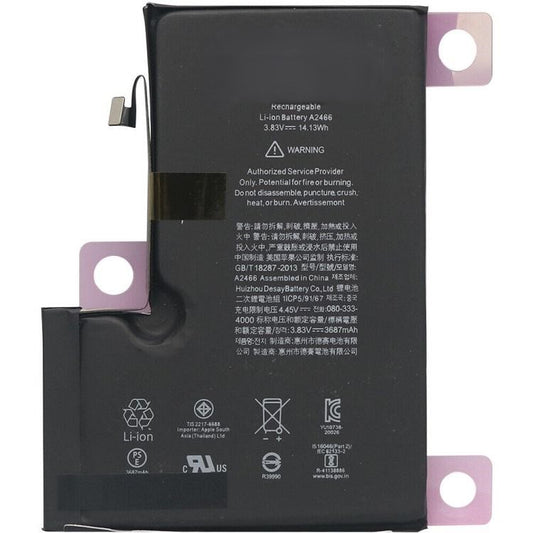 Replacement Zero Cycle High Quality Battery Iphone 12 Pro Max 6.7'