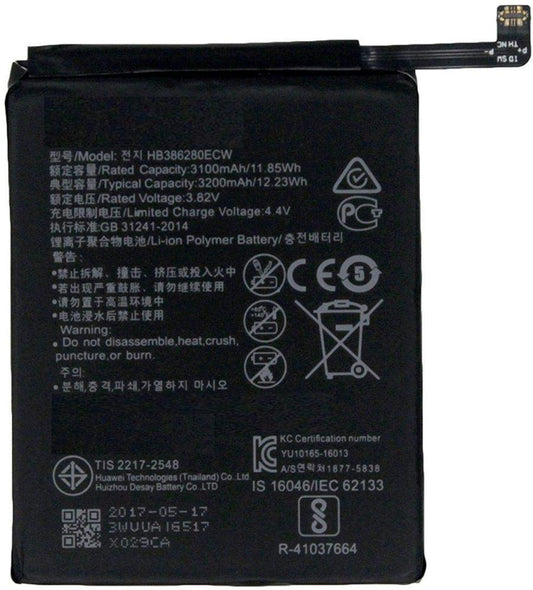 Replacement Battery For Huawei P10 HB386280ECW 3200mah