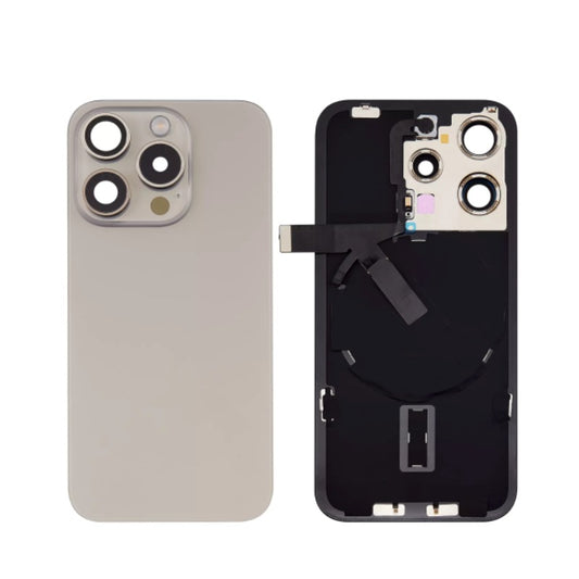 Compatible Back Glass With Brackets and NFC Flex For Iphone 15 Pro Titanium