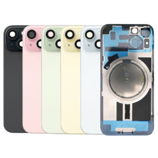 Replacement Back Glass With Bracket & Magnets iPhone 15 6.1" White
