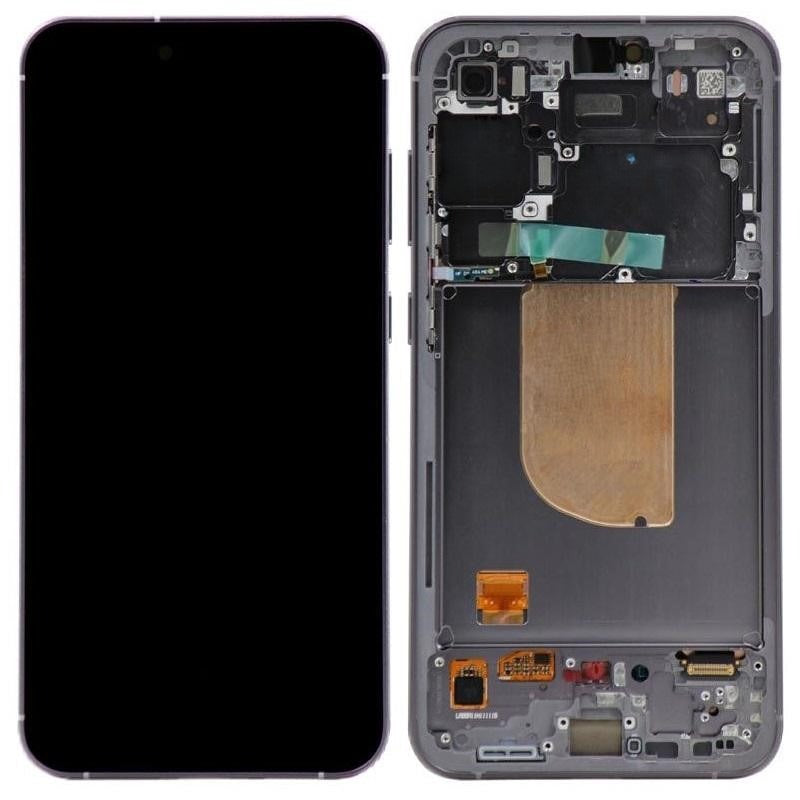 Replacement Lcd Screen Assembly With Frame Samsung Galaxy S23 FE Black OEM