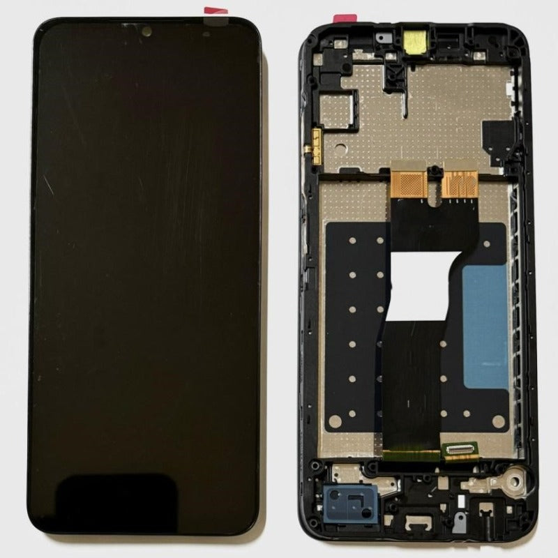 Replacement Lcd Screen Assembly With Frame for Samsung Galaxy A05S Black