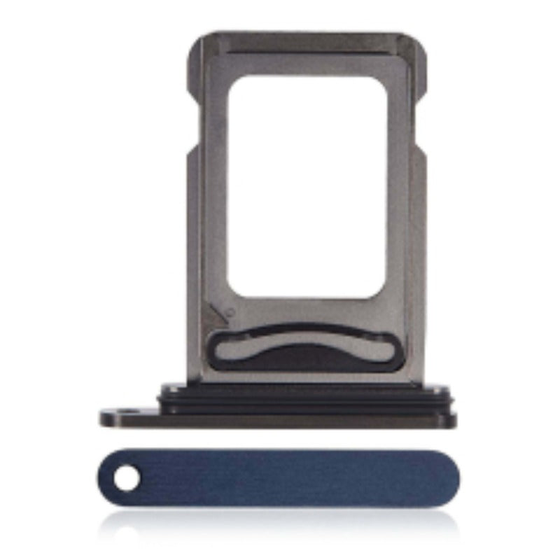 Replacement Sim Card Tray For Iphone 15 Pro / 15 Pro Max Blue