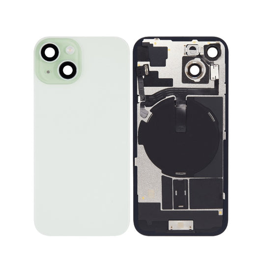 Compatible Back Glass With Brackets and NFC Flex For Iphone 15 6.1" Green