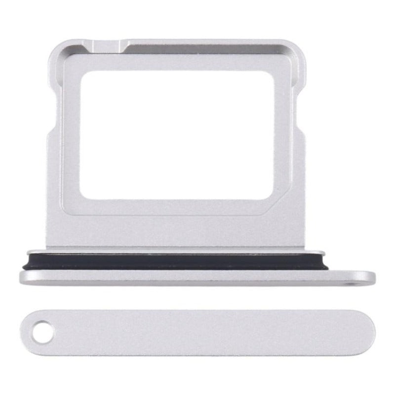 Replacement Sim Card Tray For Iphone 16 / 16 Plus Silver