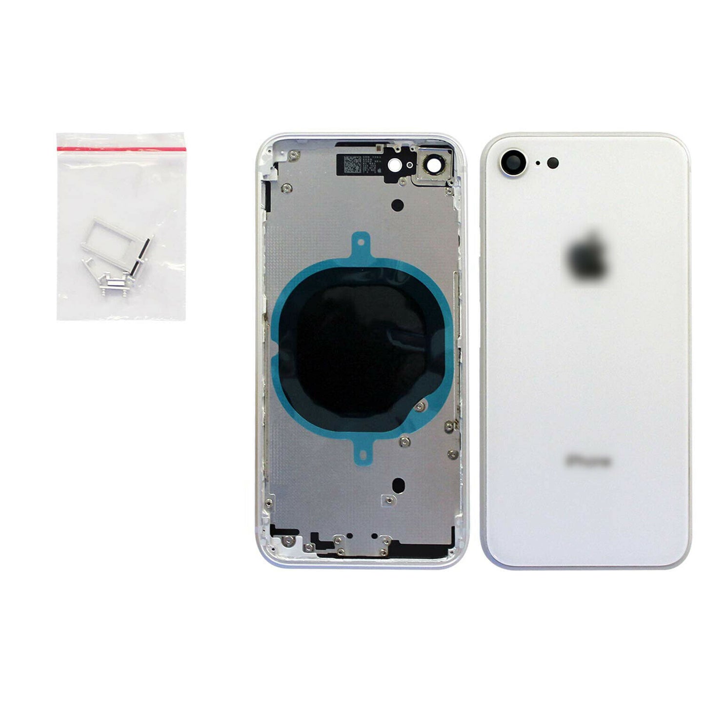 Compatible Battery Back Housing For Iphone 8 4.7" Silver