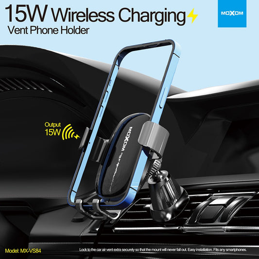 Moxom MX-VS84 Wireless Charging Vent Phone Holder 15W