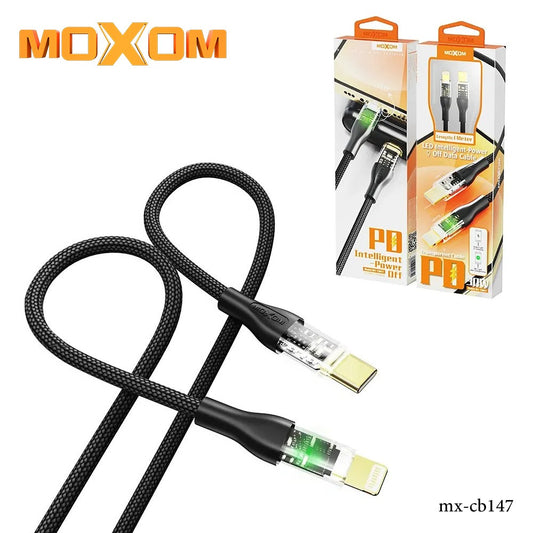 Moxom MX-CB147 Auto Power Off 1 Meter USB Data Cable With LED Light