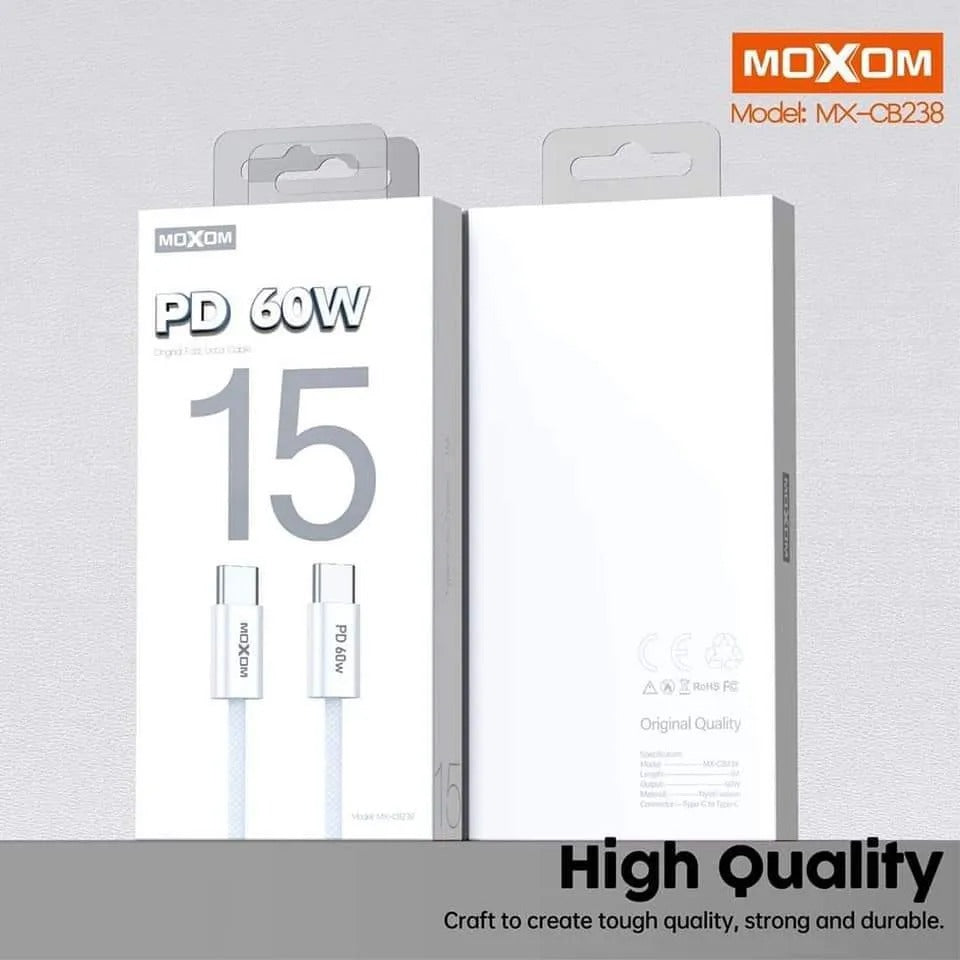 Moxom PD Usb C To Usb C Cable MXCB238