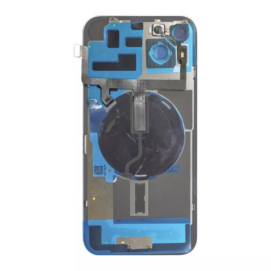 Compatible Back Glass With Brackets and NFC Flex For Iphone 14 6.1" Blue