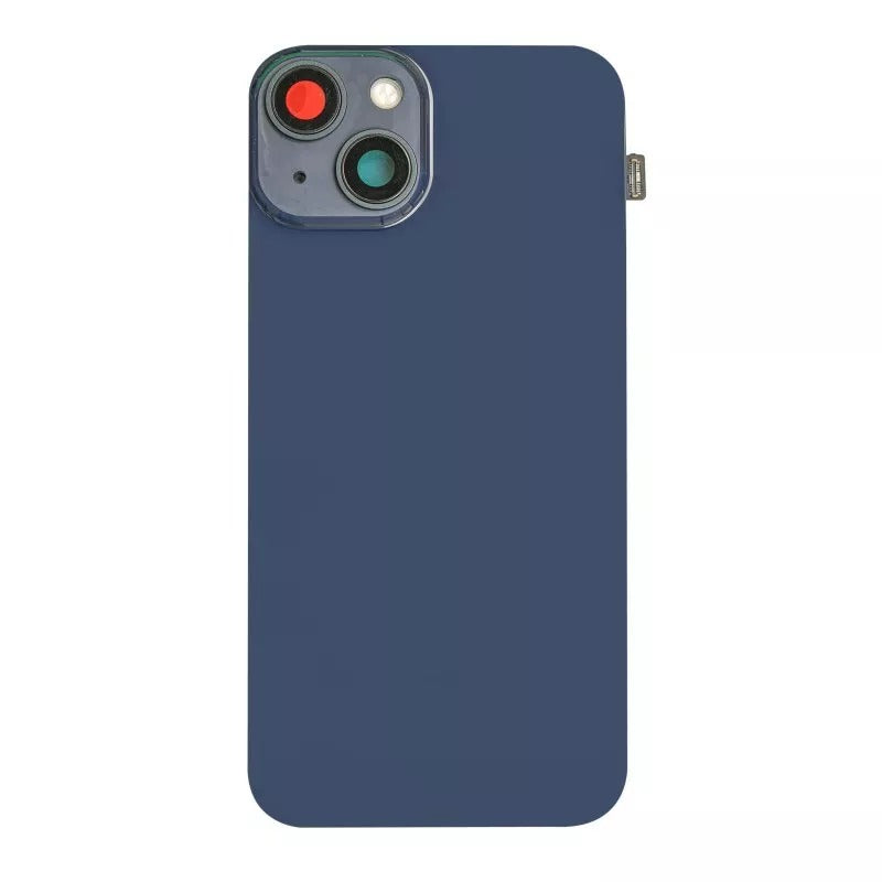 Compatible Back Glass With Brackets and NFC Flex For Iphone 14 Plus Blue